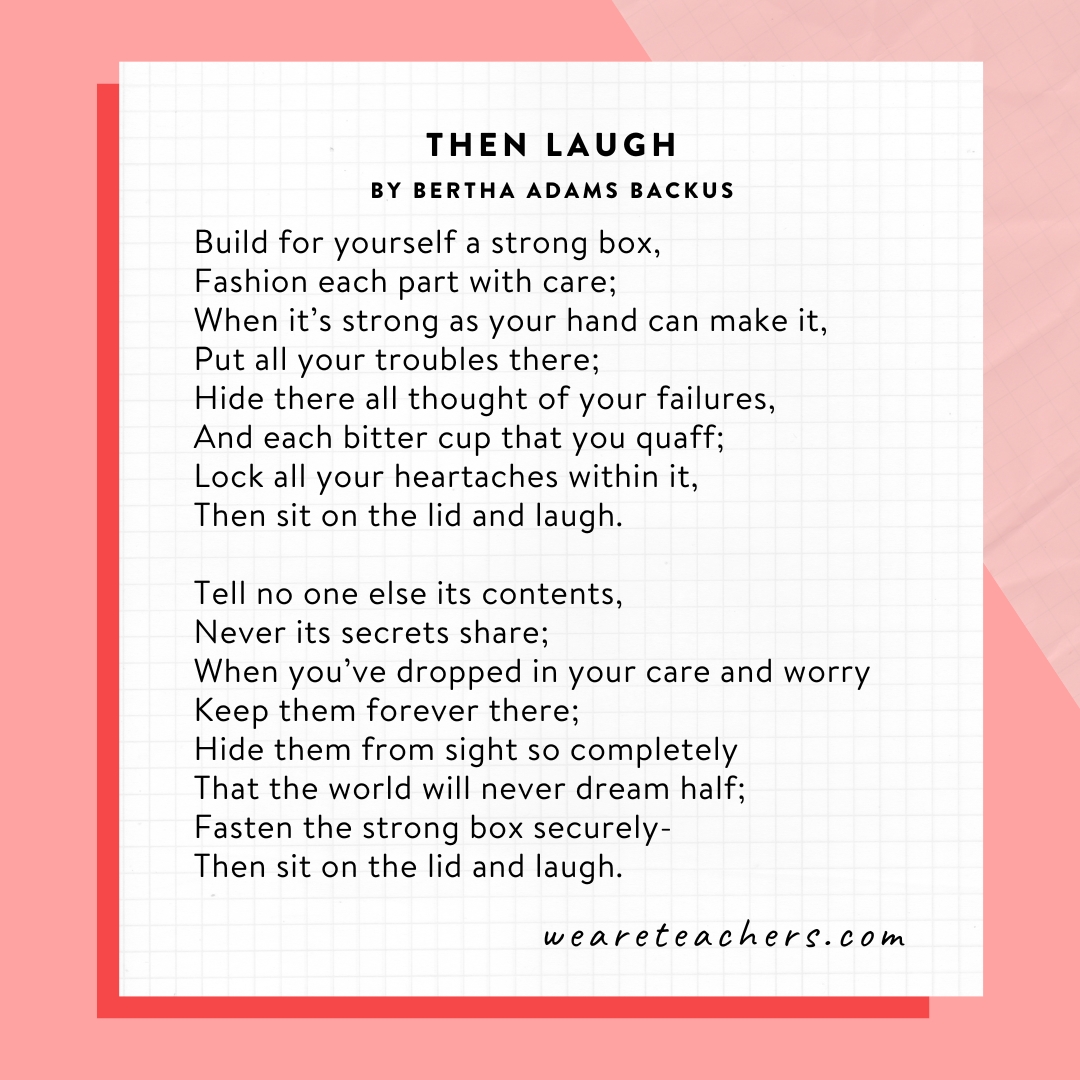 then laugh poem